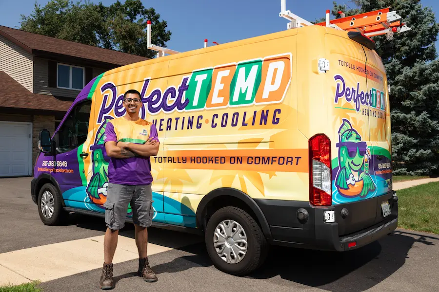 perfect temp technician with van