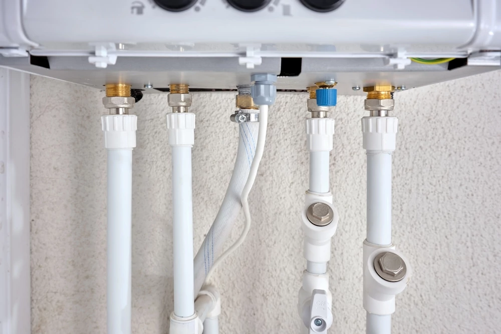 Water boiler pipes