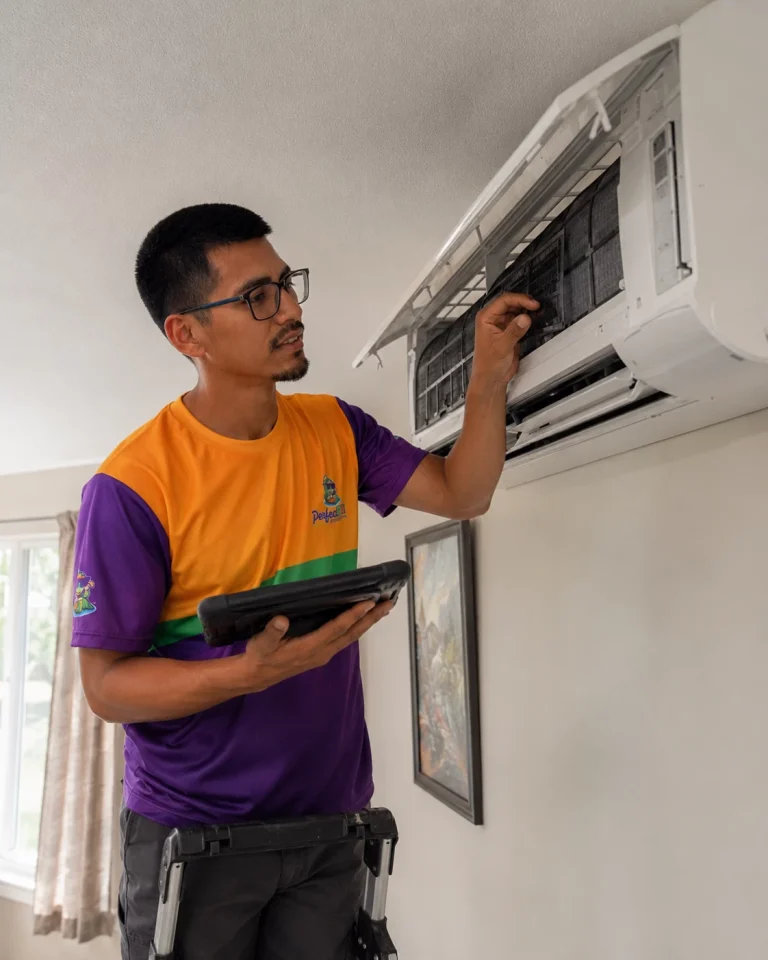 Perfect Temp tech working on mini split unit